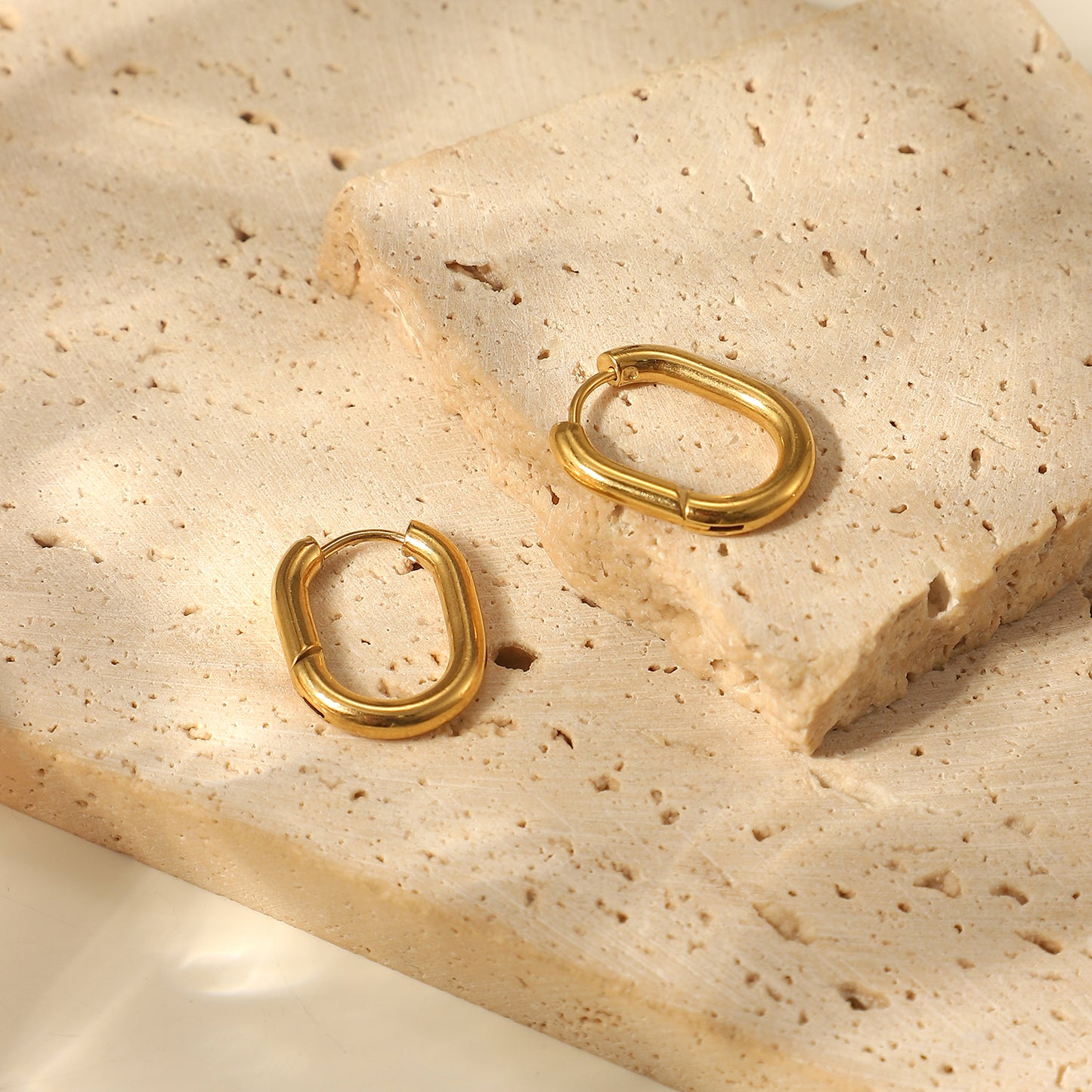 Oval Hoop Earrings