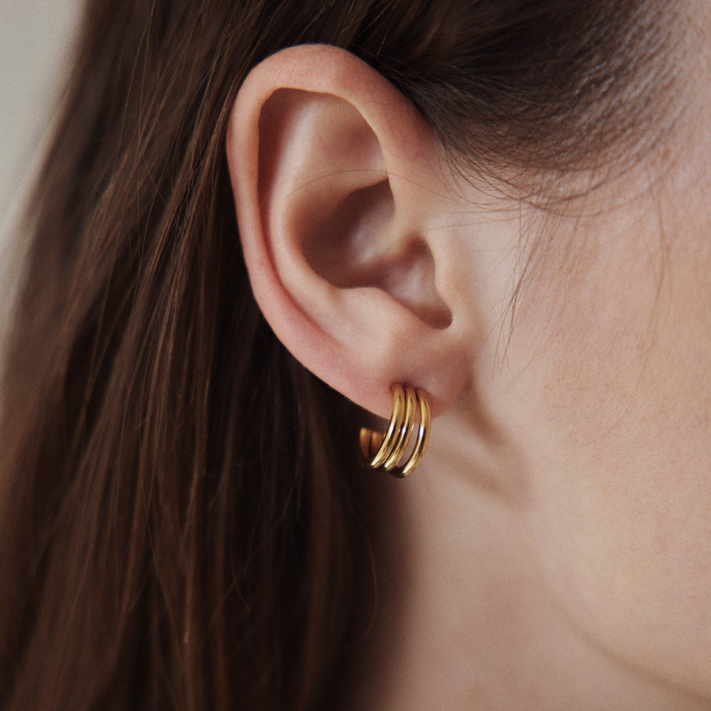 Triple Hoop Earrings