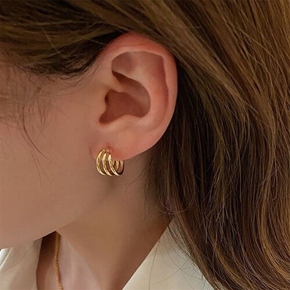 Triple Hoop Earrings