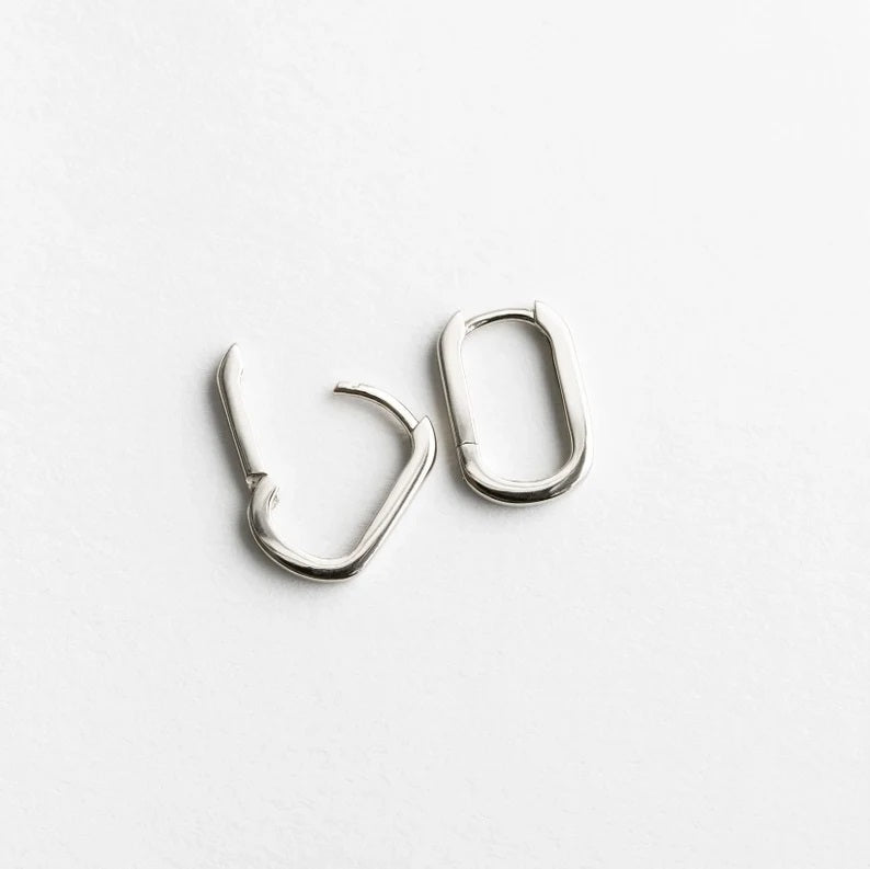 Oval Hoop Earrings