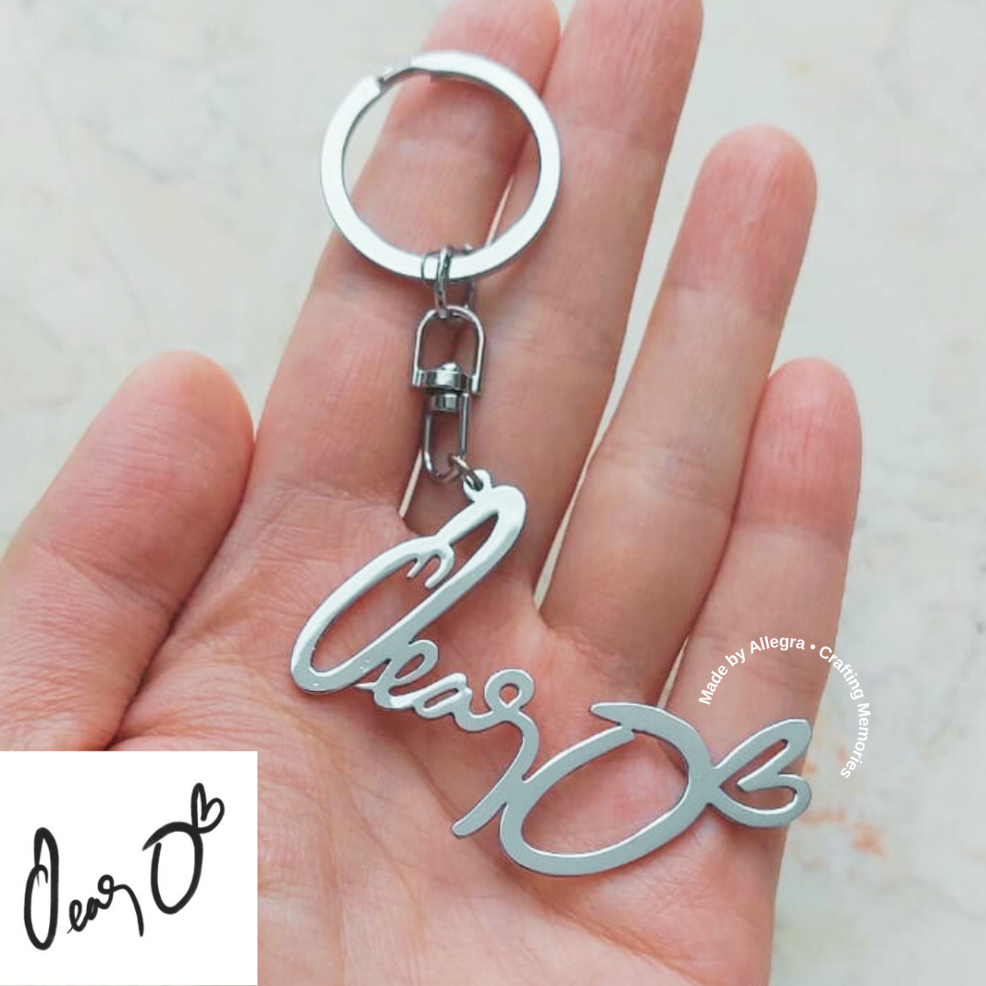 Handwriting Keychain