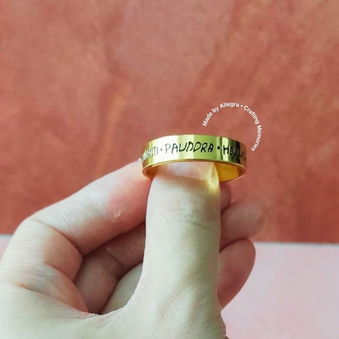 Handwriting Ring Band