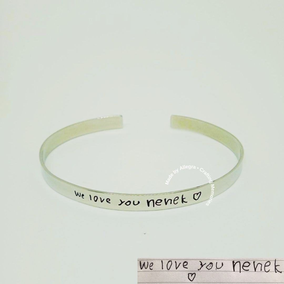 Handwriting Bangle