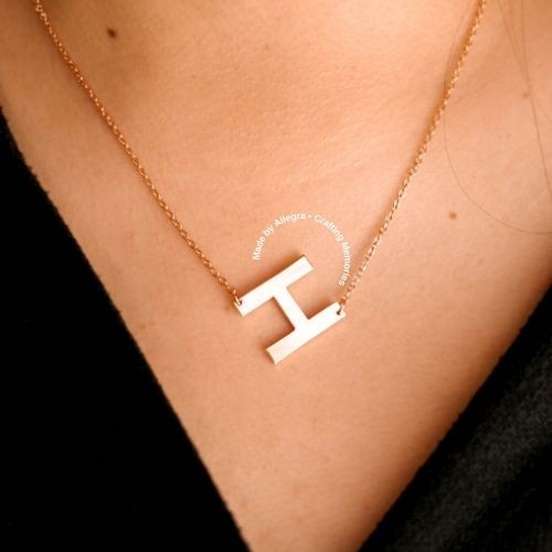 Big Initial Necklace