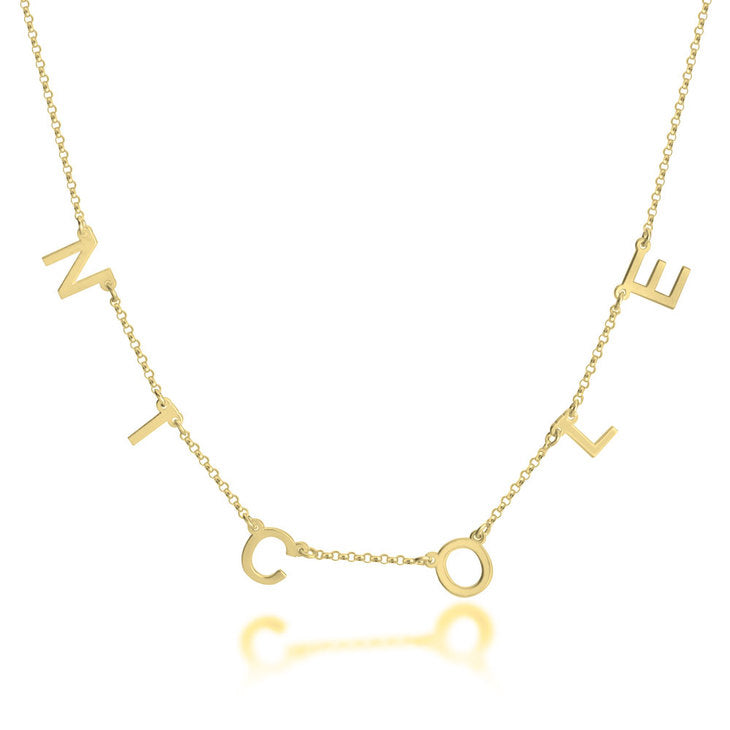 Multiple Initial Necklace