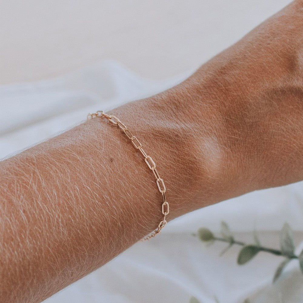 Small Paper Clip Bracelet