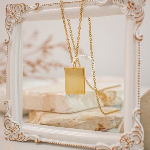 Rectangle Pendant Necklace