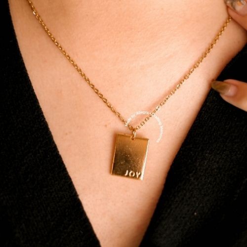 Rectangle Pendant Necklace