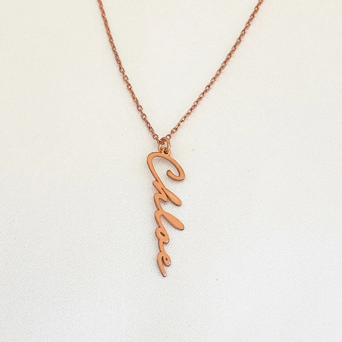 Vertical Name Necklace