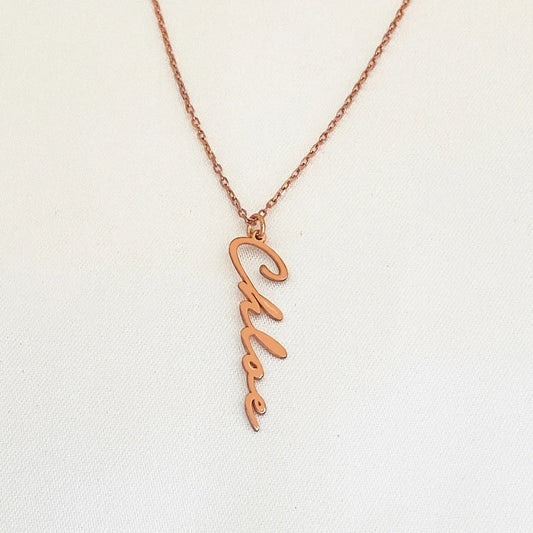 Vertical Name Necklace