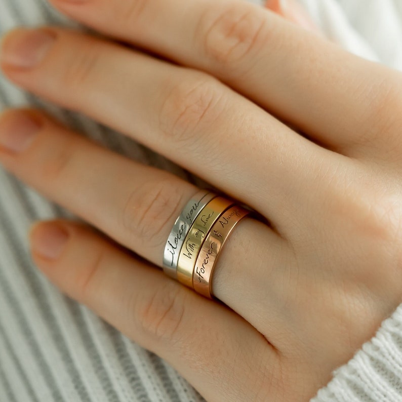 Handwriting Ring Band