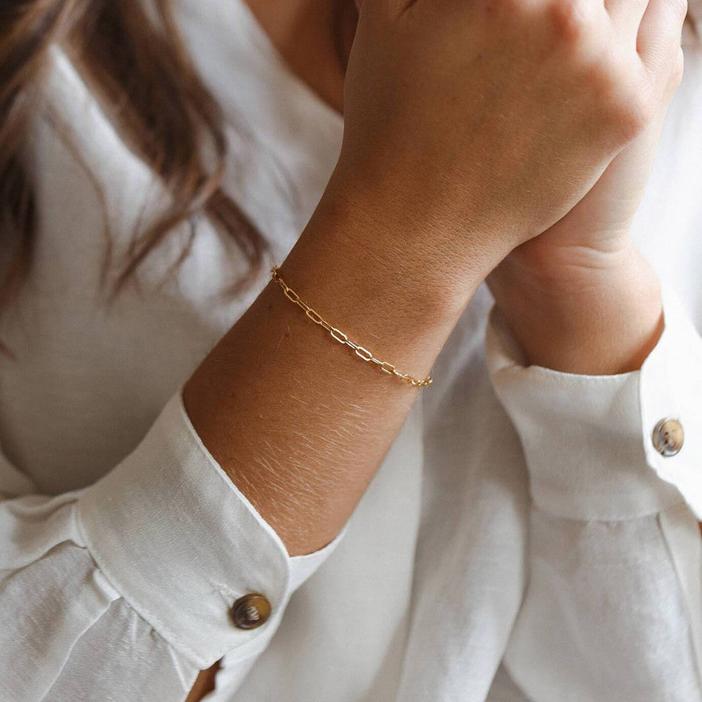 Small Paper Clip Bracelet