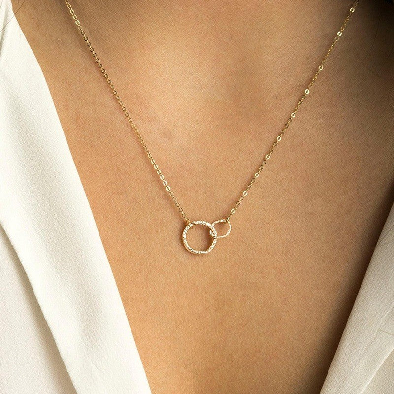 Double Circle Necklace